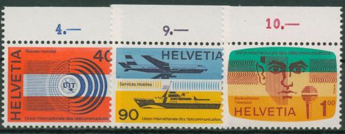 Int. Fernmeldeunion (UIT/ITU) 1976 Tätigkeitsbereiche ITU 11/13 OR postfrisch
