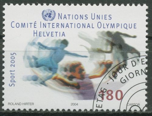 Int. Olympisches Komitee (CIO/IOC) 2005 Sport u. Sporterziehung 4 gestempelt