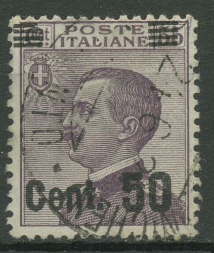 Italien 1923 König Viktor Emanuel III. MiNr.134 mit Aufdruck 172 gestempelt