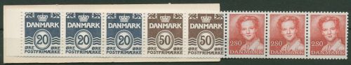 Dänemark 1985 Ziffern/Königin Markenheftchen MH 34 postfrisch (D14242)