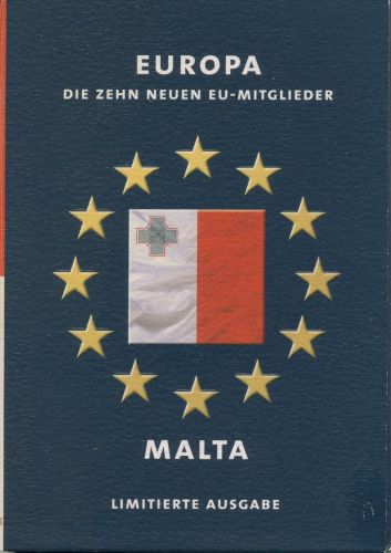 Malta 1998/2004 Kursmünzen 1 Cent - 1 Lira + Medaille im Blister, st (m5528)