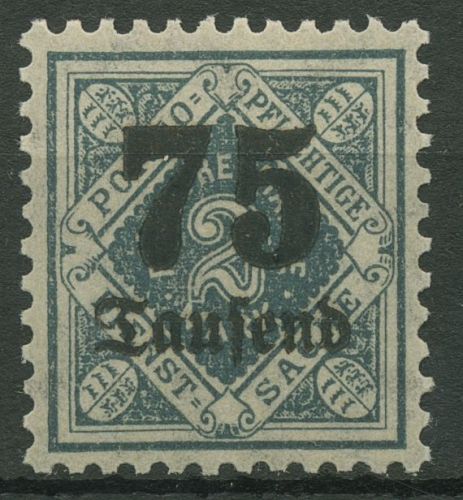 Württemberg Dienstmarken 1923 mit Aufdruck 176 postfrisch
