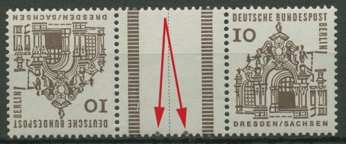 Berlin Zusammendruck 1965 Zwinger Dresden KZ 2a.2 (Strl. mit Punkten) postfrisch