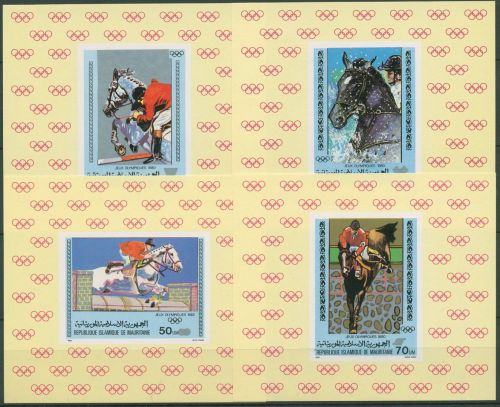 Mauretanien 1980 Olympische Sommerspiele Moskau 680/83 B postfrisch (C62403)