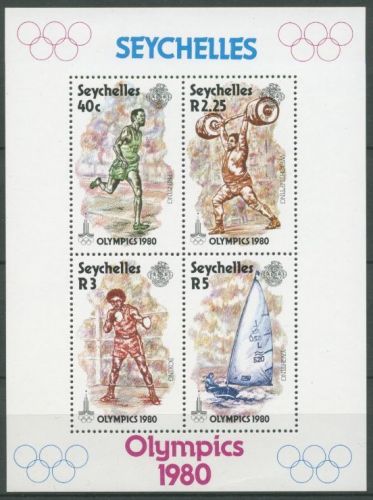 Seychellen 1980 Olympische Sommerspiele in Moskau Block 14 postfrisch (C27351)