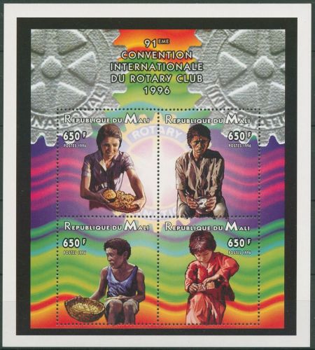 Mali 1996 Rotary International 1680/83 K A postfrisch (C62447)