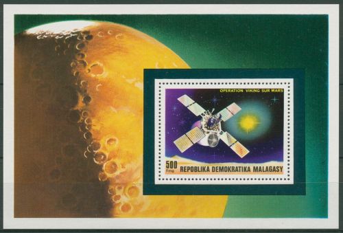 Madagaskar 1976 Raumfahrt Unternehmen VIking Block 15 postfrisch (C62500)