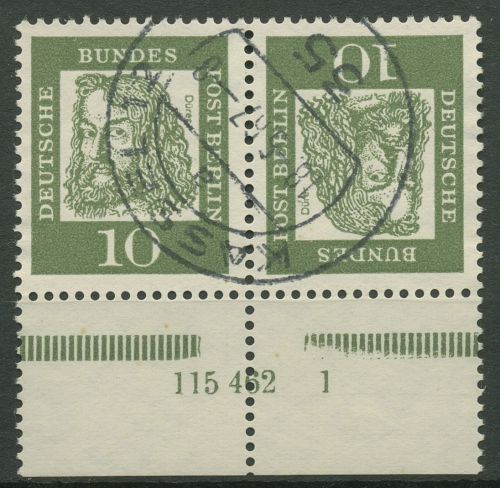 Berlin Zusammendrucke 1962 Dürer K3 mit HAN 115 462.1 gestempelt