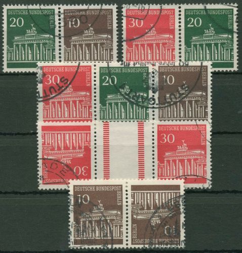 Berlin Zusammendrucke 1966 Brandenburger Tor W 41/KZ 3a gestempelt