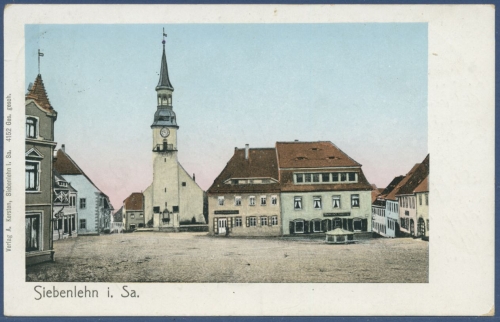 Siebenlehn Altstadt Kirche, gelaufen 1905 (AK969)