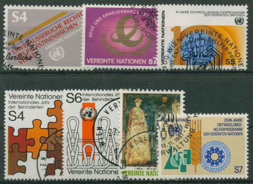 UNO Wien Jahrgang 1981 komplett gestempelt (G14483)
