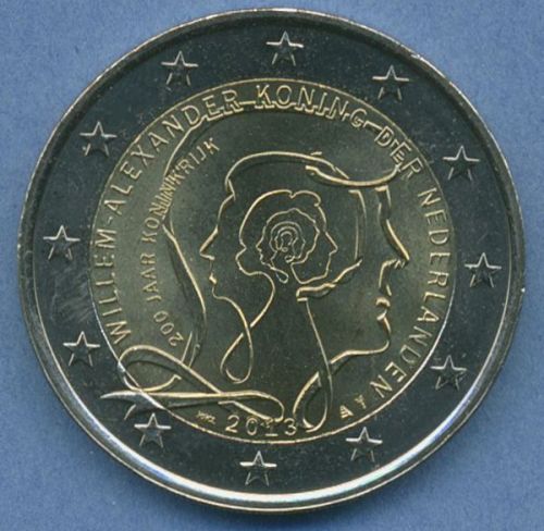 Niederlande 2 Euro 2013 200 Jahre Königreich, vz/st (m4945)