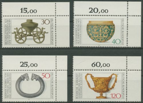 Bund 1976 Archäologisches Kulturgut 897/900 Ecke 2 oben rechts postfrisch (E359)