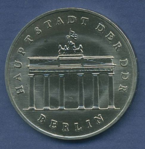 DDR 5 Mark 1987 Brandenburger Tor, J 1536 vz/st (m3715)