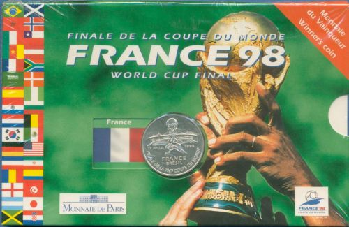 Frankreich 5 Francs 1998, Silber, KM 1212, im Folder, PP (m5681)