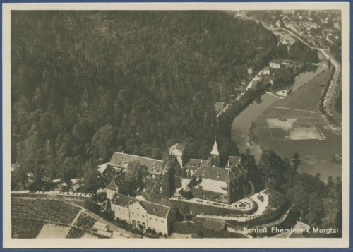 Schloß Eberstein im Murgtal Gernsbach Luftbild, ungebraucht (AK966)