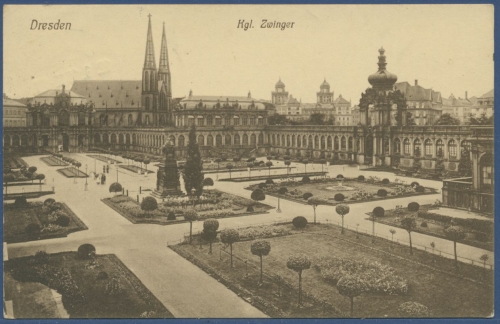Dresden Königlicher Zwinger, gelaufen 1915 (AK1008)
