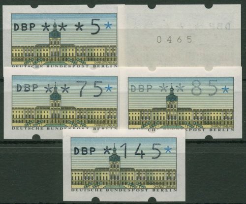 Berlin ATM 1987 Versandstellensatz mit Zählnummer (5 Werte) VS 2 Nr. postfrisch