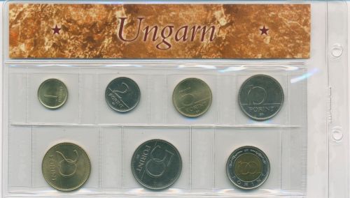 Ungarn 1995/2004 Kursmünzen 1 - 100 Forint, st (m5782)