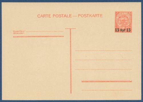 Dt. Besetzung Luxemburg 1940 Postkarte P 8 ungebraucht (X40650)