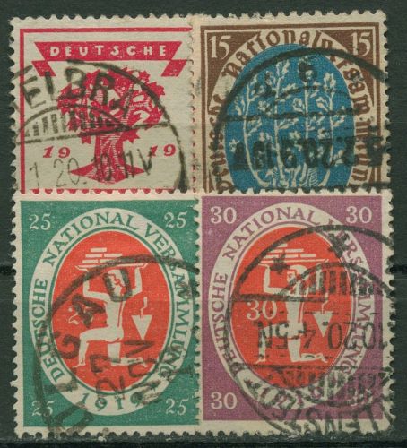 Deutsches Reich 1919 Eröffnung Nationalversammlung Weimar 107/10 gestempelt
