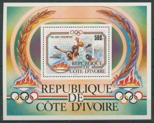 Elfenbeinküste 1983 Olympia Sommerspiele Los Angeles Block 25 postfrisch(C62542)
