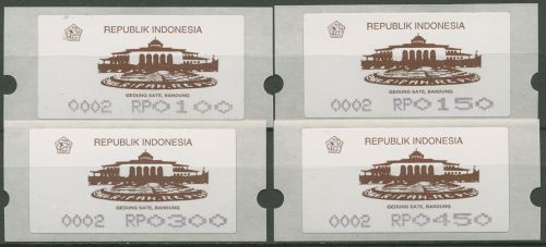 Indonesien 1994 Automatenmarken ATM Automat 2 Satz 4 Werte 1.2 postfrisch