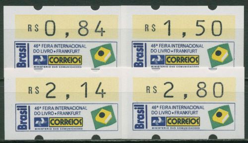 Brasilien 1994 Automatenmarken Satz 0,84/1,50/2,14/2,80 ATM 6 S1 postfrisch