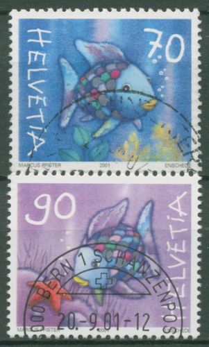 Schweiz 2001 Der Regenbogenfisch 1767/68 gestempelt