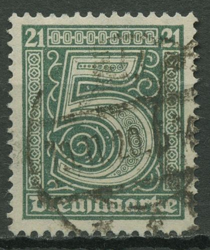 Deutsches Reich Dienstmarken 1920 für Preußen D 16 gestempelt geprüft