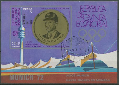 Äquatorialguinea 1972 Olympia G.Mancinelli Block 41 gestempelt (C62590)