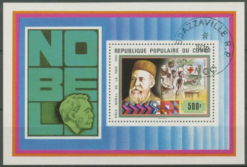 Kongo (Brazzaville) 1978 Rotes Kreuz, Henri Dunant Block 16 gestempelt (C62611)