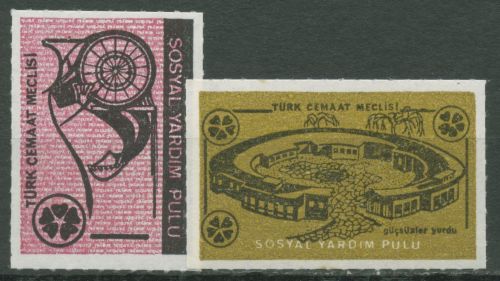 Türkisch-Zypern 1970 Sozialhilfemarken I/II postfrisch