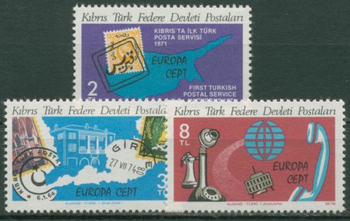 Türkisch-Zypern 1979 Europa CEPT Post- und Fernmeldewesen 71/73 postfrisch