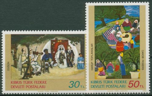 Türkisch-Zypern 1982 Gemälde 120/21 postfrisch