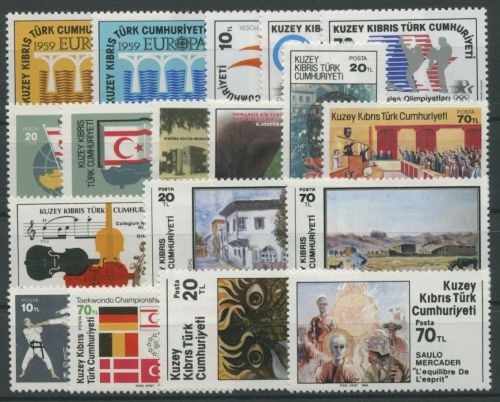 Türkisch-Zypern 1984 kompletter Jahrgang postfrisch (G8179)