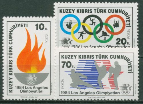 Türkisch-Zypern 1984 Olympische Sommerspiele Los Angeles 144/46 postfrisch