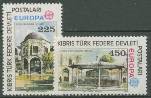 Türkisch-Zypern 1978 Europa CEPT Baudenkmäler 55/56 postfrisch