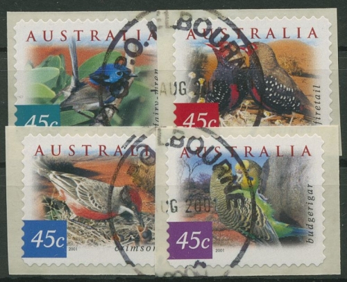 Australien 2001 Vögel aus Wüstengebieten 2070/73 BA gestempelt