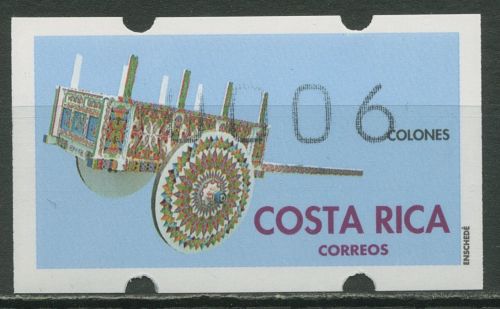 Costa Rica 1993 Automatenmarke Einzelwert ATM 1 mit Nr. postfrisch