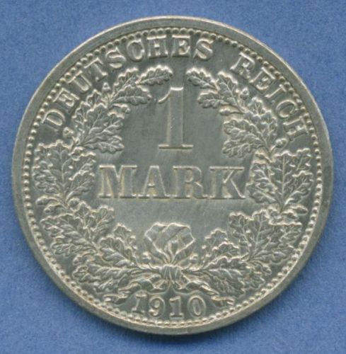 Deutsches Reich 1 Mark Kursmünze 1910 F, J 17 st (m5833)