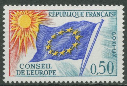 Frankreich 1971 Dienstmarken Europarat Europafahne D 15 postfrisch