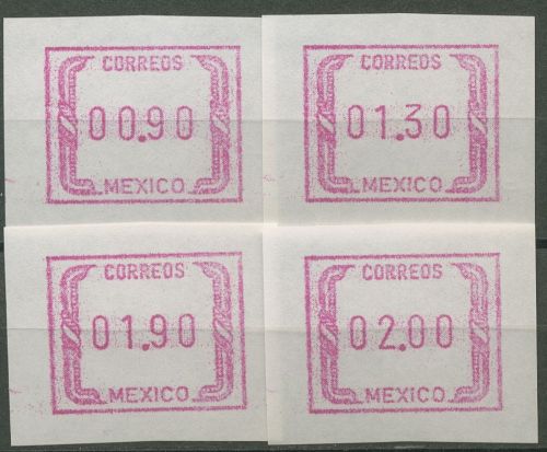 Mexiko 1994 Adler weißes Papier Satz 0,90/1,30/1,90/2,00, ATM 5 XI postfrisch