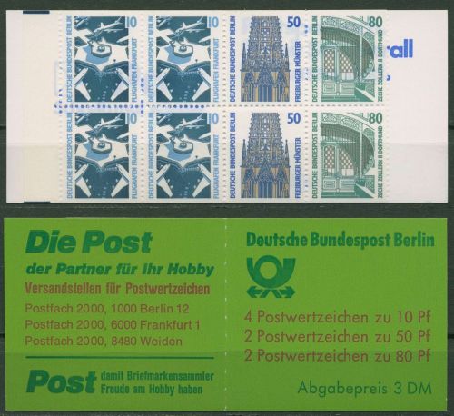 Berlin Markenheftchen 1989 Sehenswürdigkeiten SWK MH 14 postfrisch