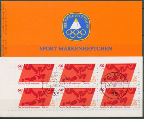 Berlin Deutsche Sporthilfe 1980 Markenheftchen SMH 2 (622) gestempelt (C99117)