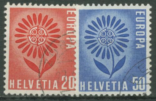 Schweiz 1964 Europa CEPT Stilisierte Blume 800/01 gestempelt