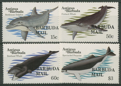 Barbuda 1983 Wale: Finnwal, Grönlandwal 663/66 postfrisch