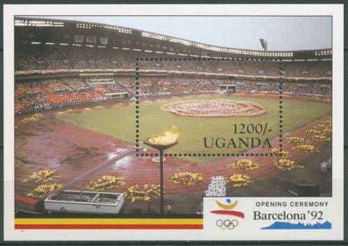 Uganda 1991 Olymp.Spiele Barcelona Eröffnungsfeier Block 130 postfrisch (C23554)