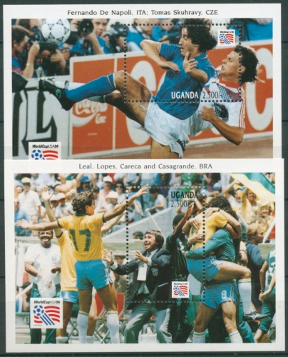 Uganda 1993 Fußball Weltmeisterschaft USA Block 192/93 postfrisch (C23549)