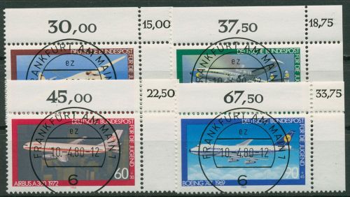 Bund 1980 Jugend: Luftfahrt 1040/43 KBWZ gestempelt
